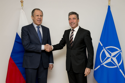 The Minister of Foreign Affairs of Russia visits NATO