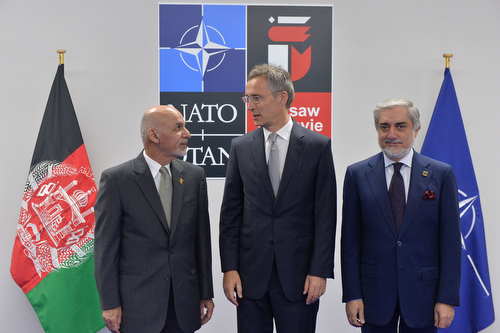 NATO Secretary General meets with the President and the Chief Executive of Afghanistan - NATO Summit Warsaw